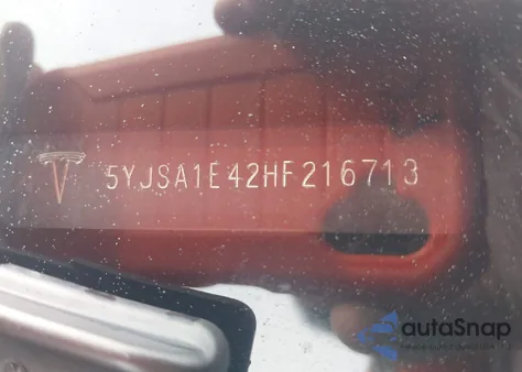 2017 Tesla Model S 100D/60D/75D/90D/P100D z USA, uszkodzony, nr VIN 5YJSA1E42HF216713